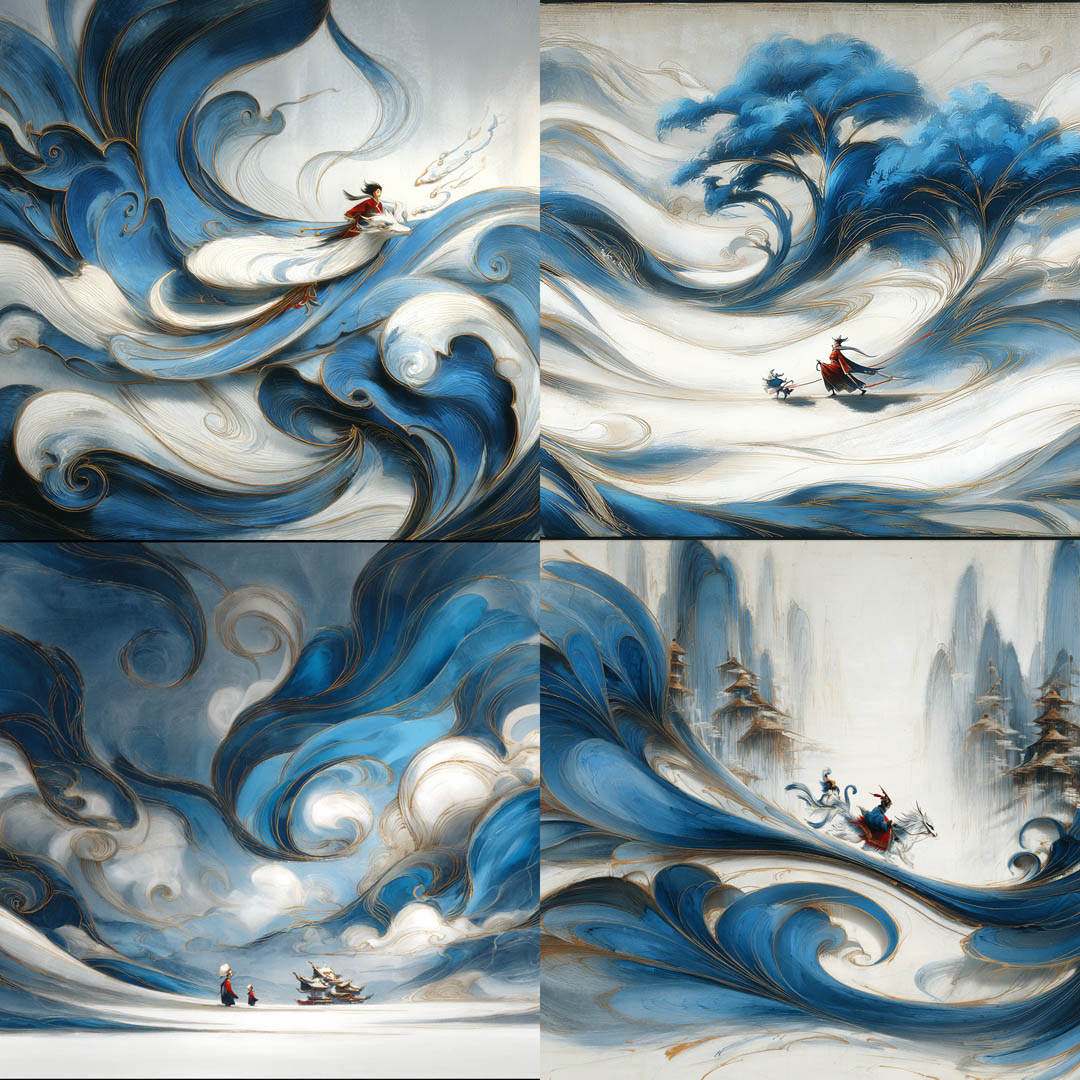 Fluid Calligraphic Fantasy