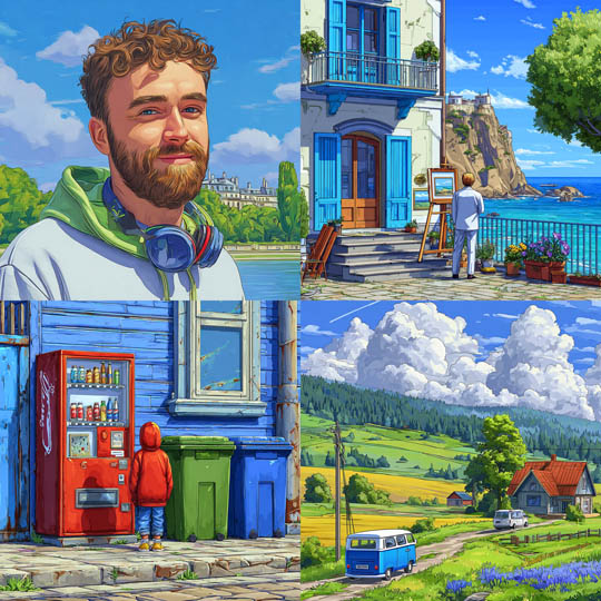 Vibrant Colorful Digital Painting