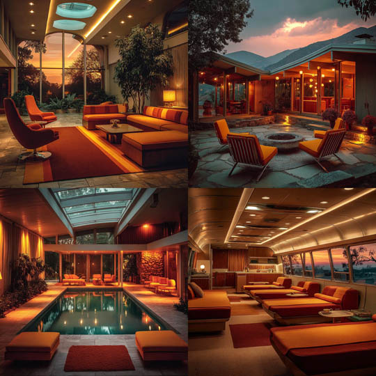 Retro Mid-Century Modern Glow