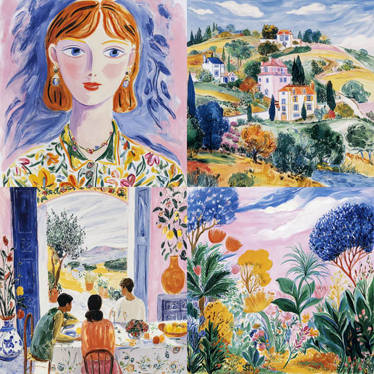 Fauvist Pastoral Painting