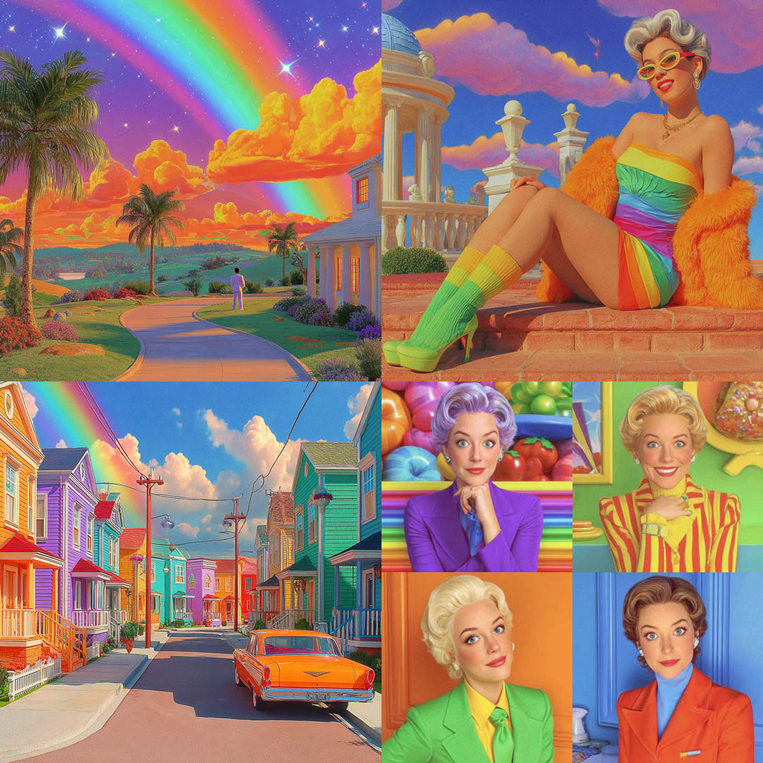Rainbow Retro Pop