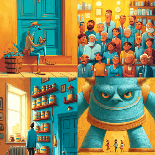 Whimsical Storybook Village