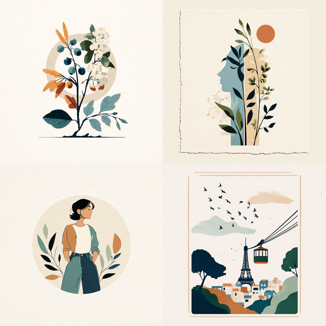 Modern Botanical Illustrations