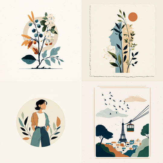 Modern Botanical Illustrations
