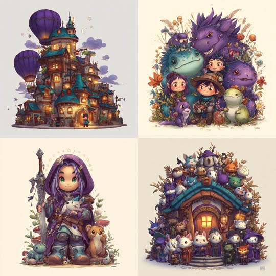 Whimsical Fantasy Village