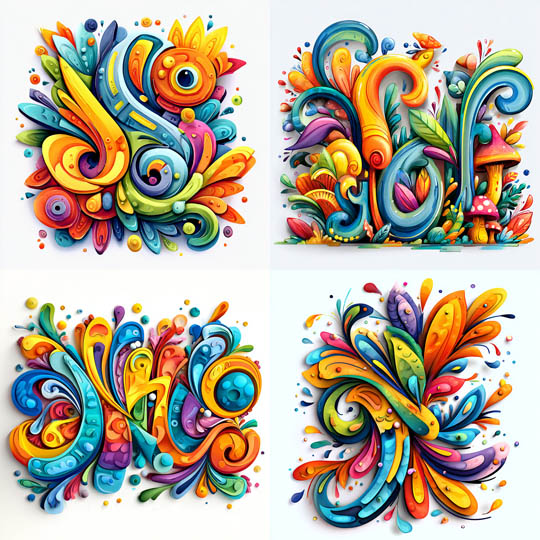 Vibrant Abstract Sculpture