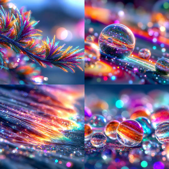 Vibrant Hyperreal Macro CGI