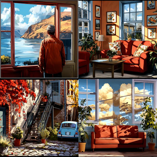 Hyperreal Cinematic Interiors