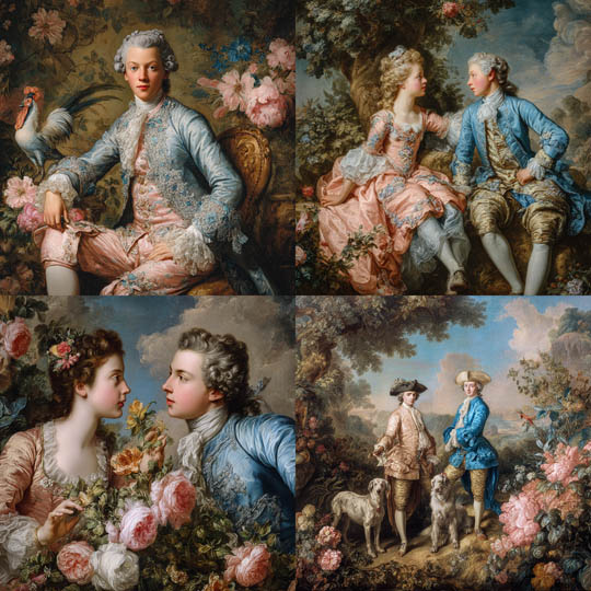 Rococo Aristocratic Portraits