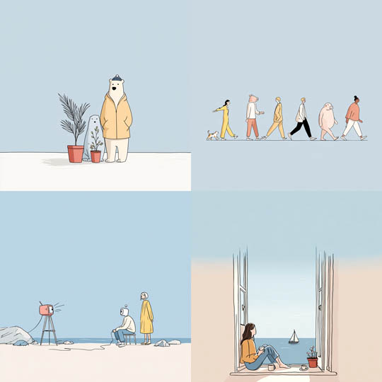 Serene Minimal Pastels