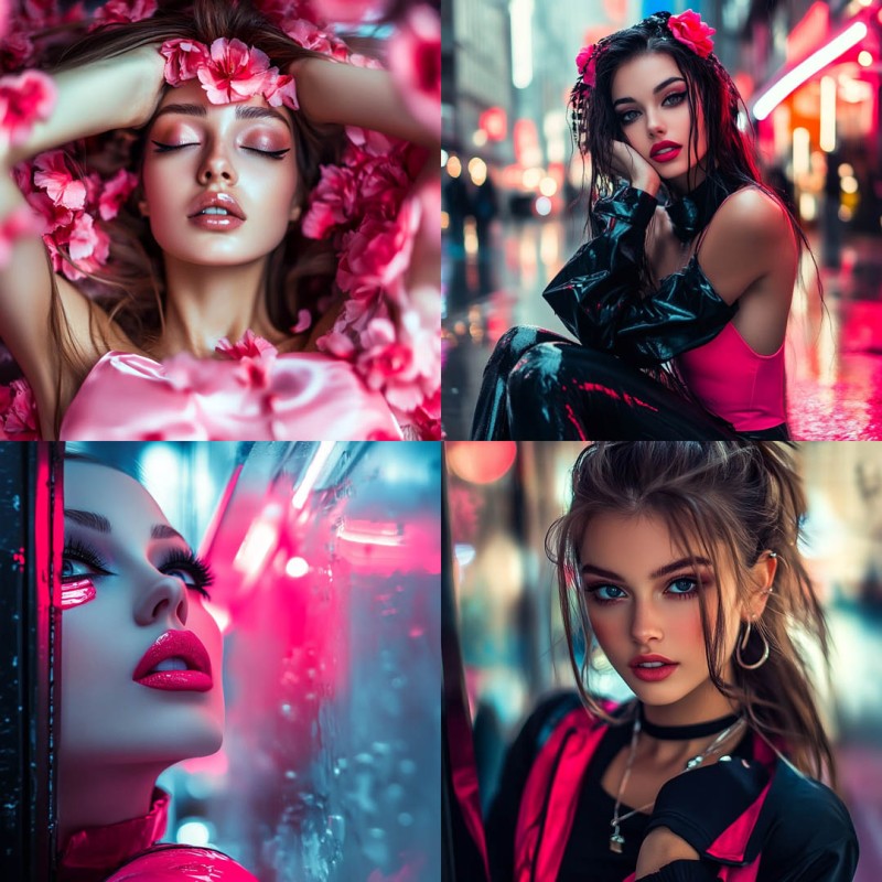 Pink Neon Glam