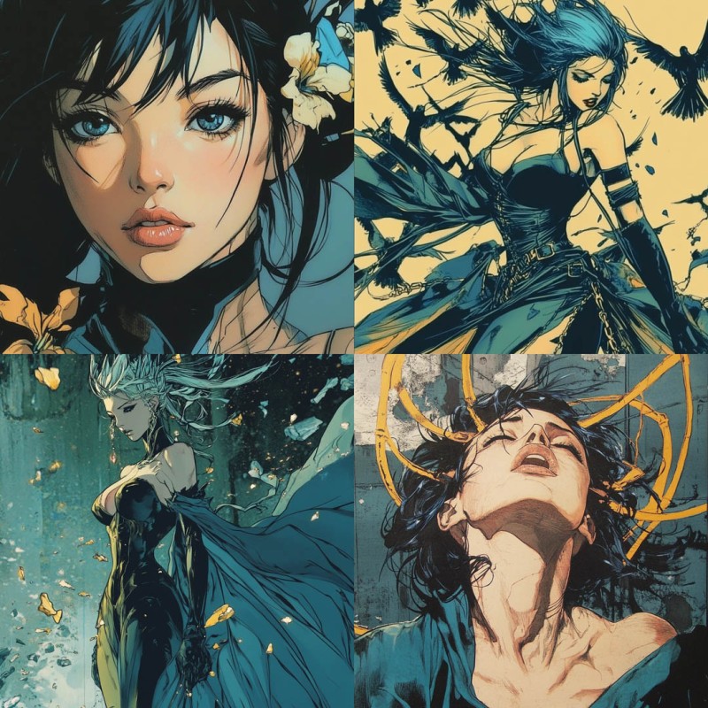 Classic Comic Two Color Illustration