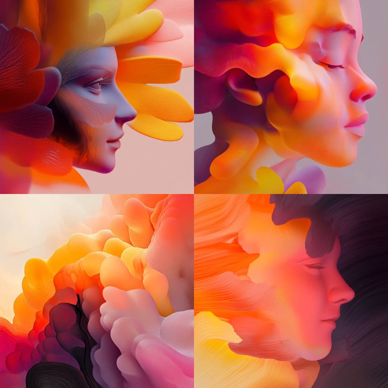 Colorful Semi-abstract Organic
