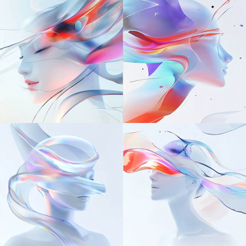 Minimalist Glass Fluidity