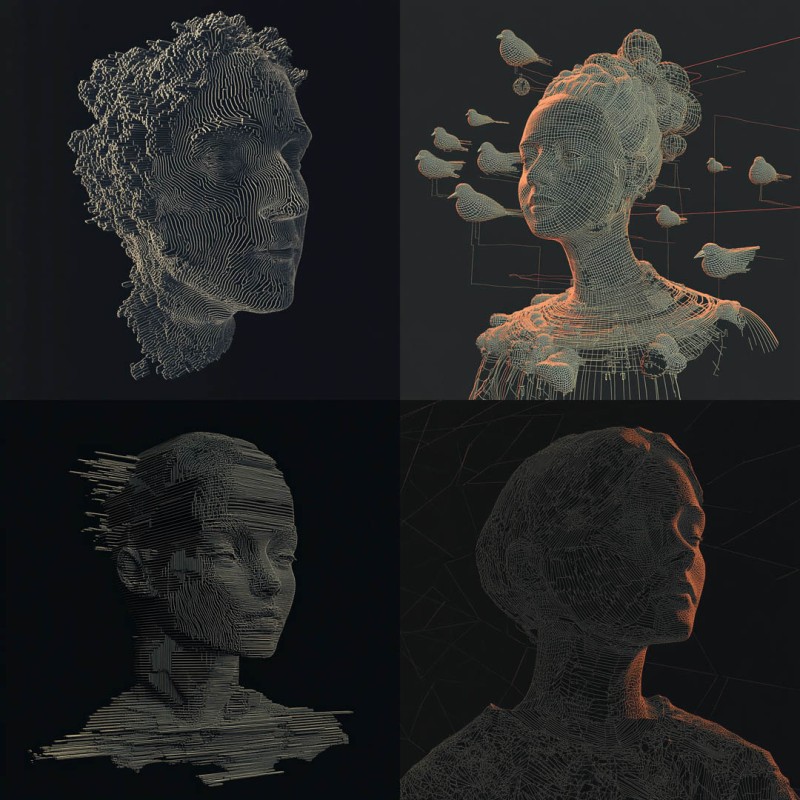 Dark Wired Digital Glitch