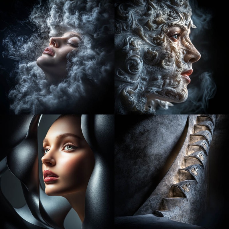 Spotlit Fractal Photography